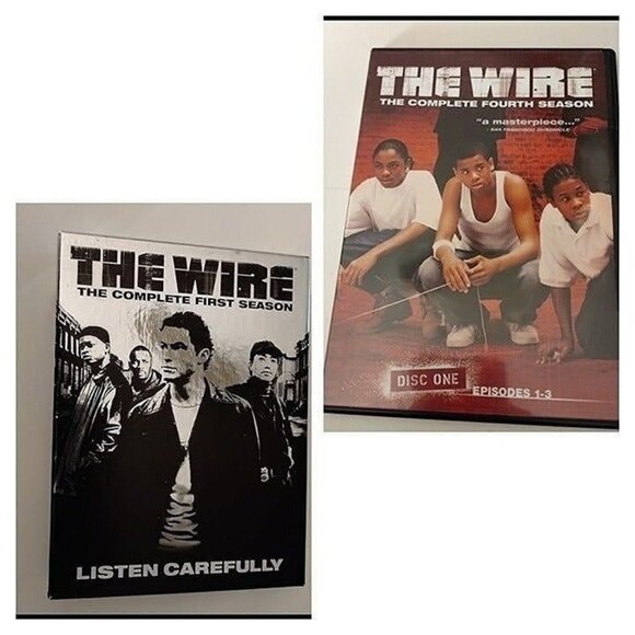 THE WIRE-DVD- THE COMPLETE SEASONS-FIRST & FOURTH SEASONS-LIKE NEW-DVD - Picture 1 of 11